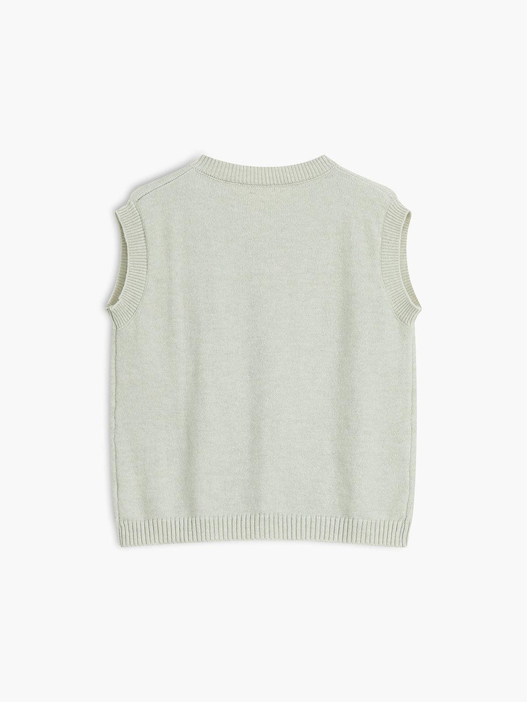 Casual Button Up Sweater Vest